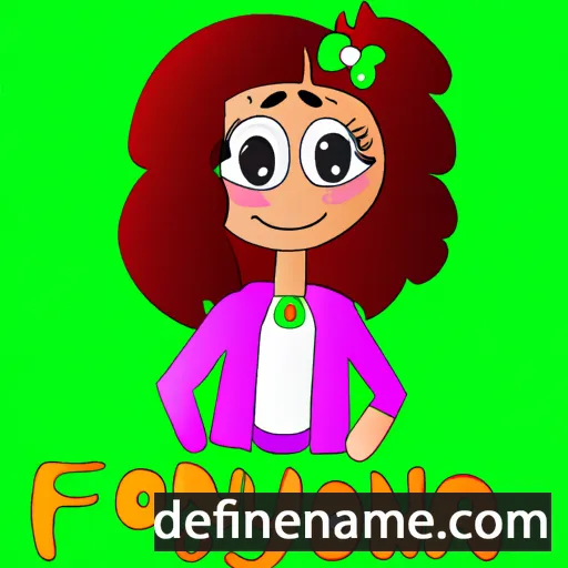 cartoon of the name Foniya