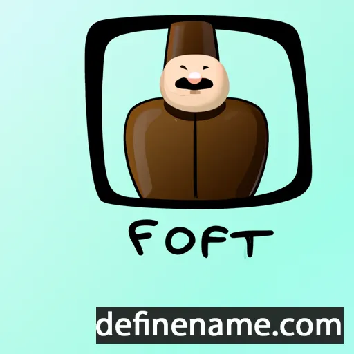 cartoon of the name Fotin