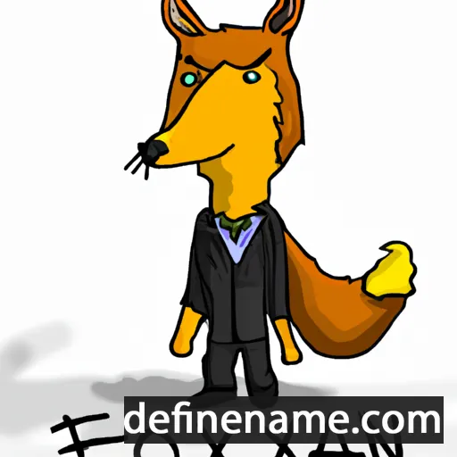 cartoon of the name Foxan