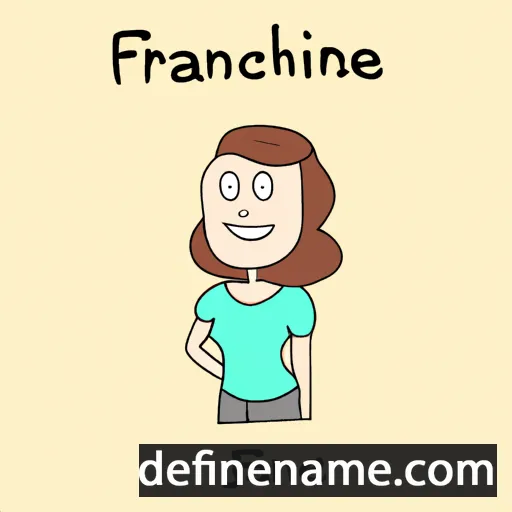 cartoon of the name Franceline