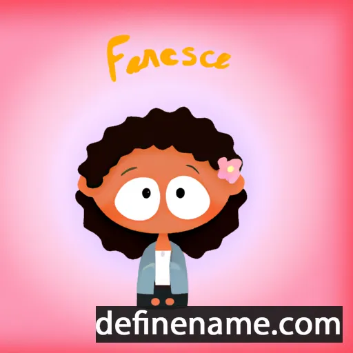 cartoon of the name Franceska