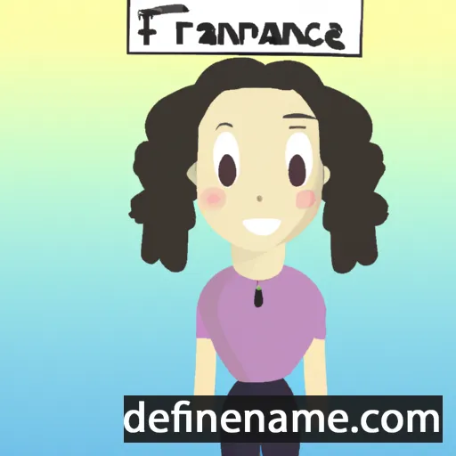 cartoon of the name Francianne