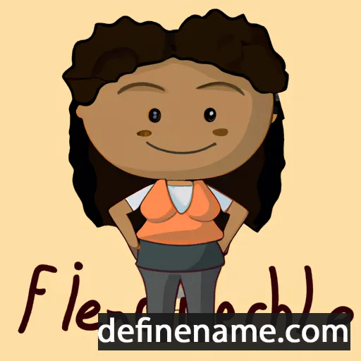 cartoon of the name Franciela