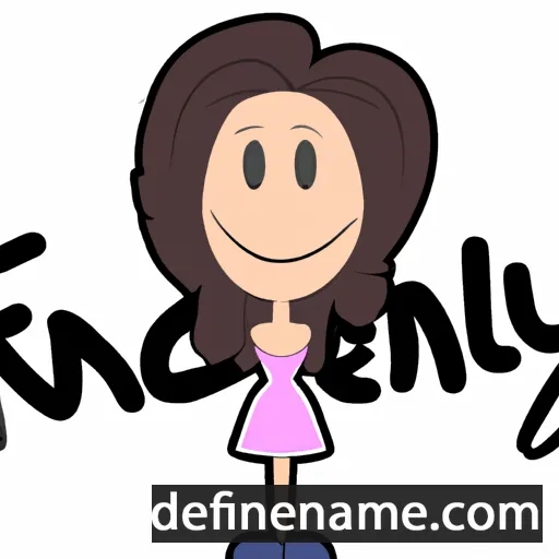 cartoon of the name Franciely