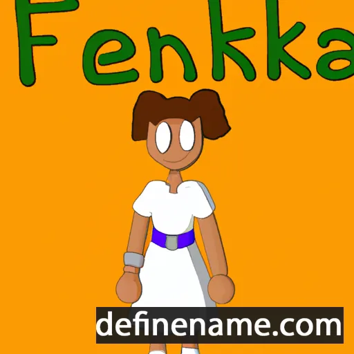 cartoon of the name Francika