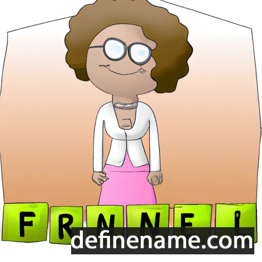 cartoon of the name Franklene