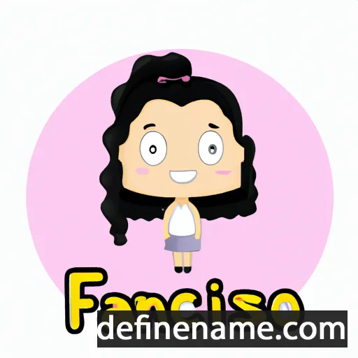 cartoon of the name Franscisca