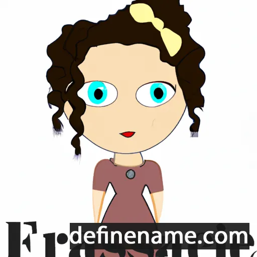 cartoon of the name Fransesca