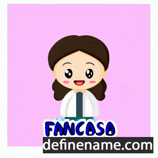 cartoon of the name Fransisca