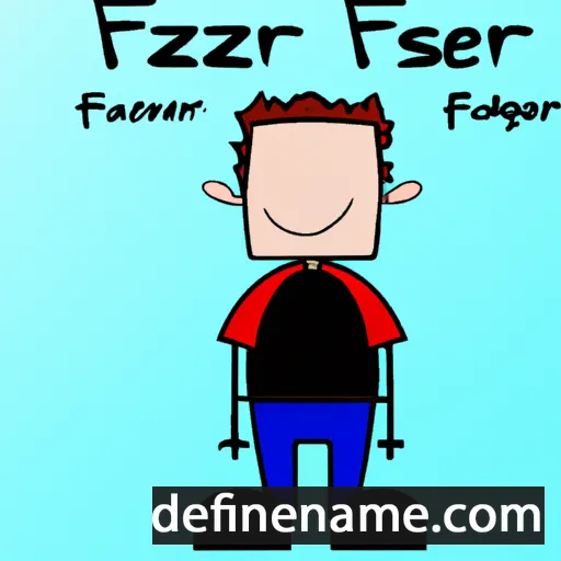 cartoon of the name Frazer