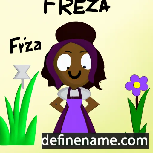 cartoon of the name Frézia