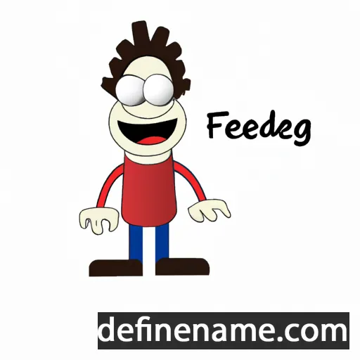 cartoon of the name Fredegonde