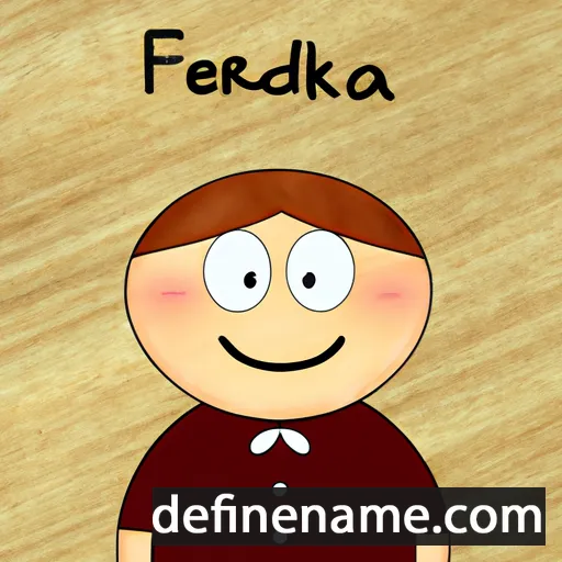 cartoon of the name Frederika