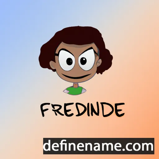 Fredine cartoon