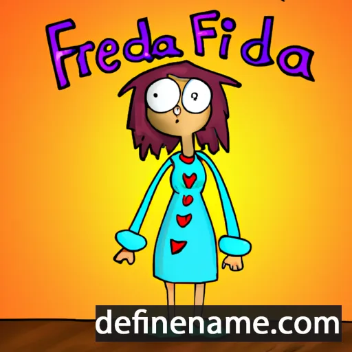 cartoon of the name Fredzia