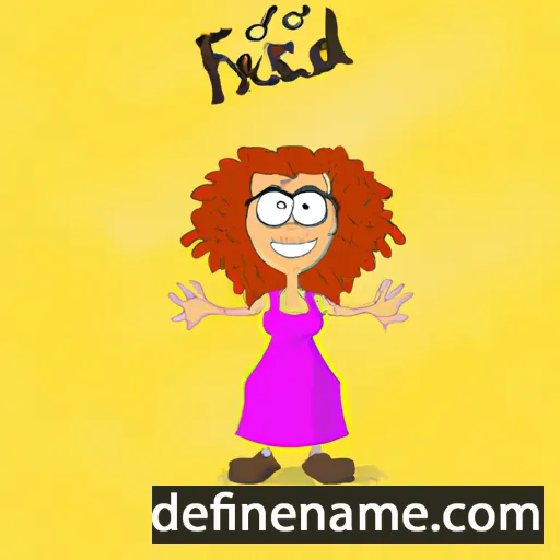 cartoon of the name Freeda