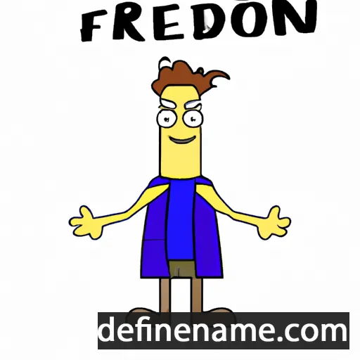 cartoon of the name Freidoon