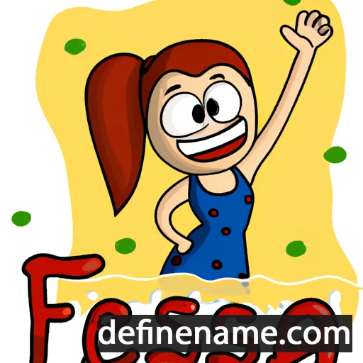 cartoon of the name Fresca