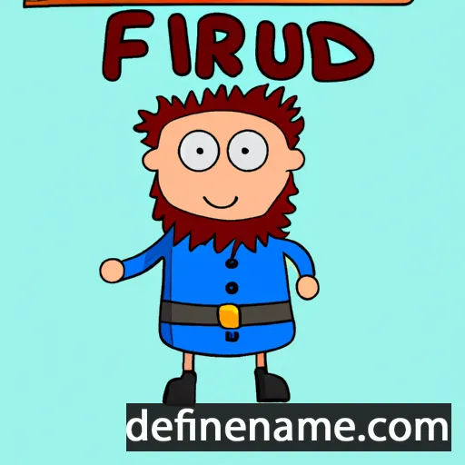 cartoon of the name Fríðrikur