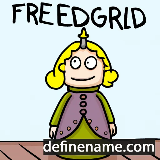 cartoon of the name Frideborg