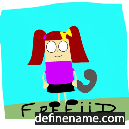 cartoon of the name Frideriki