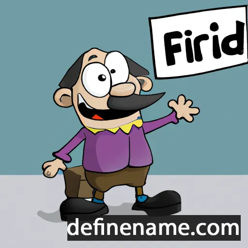 cartoon of the name Fridolín