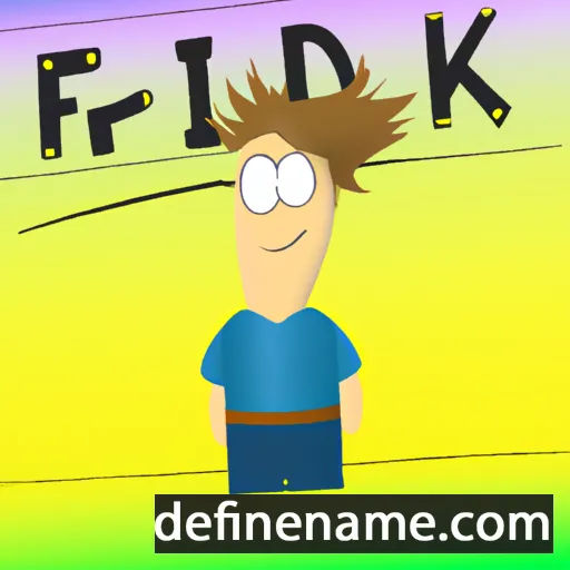 cartoon of the name Fridrik