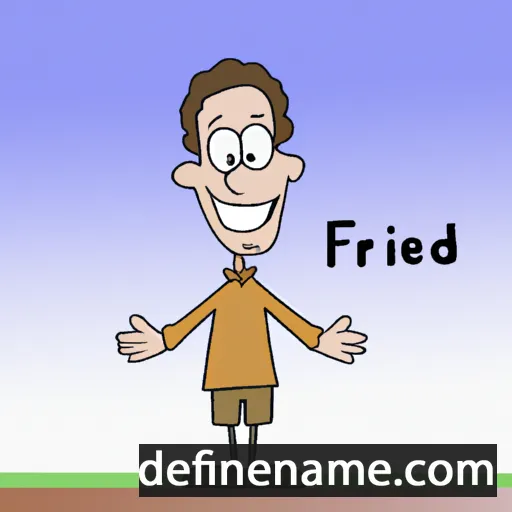 cartoon of the name Friedl