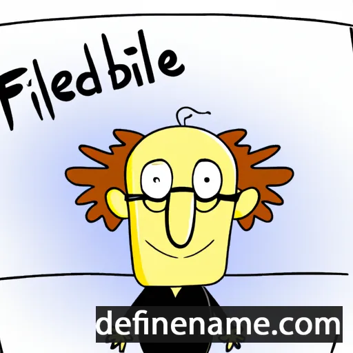 cartoon of the name Friedlieb