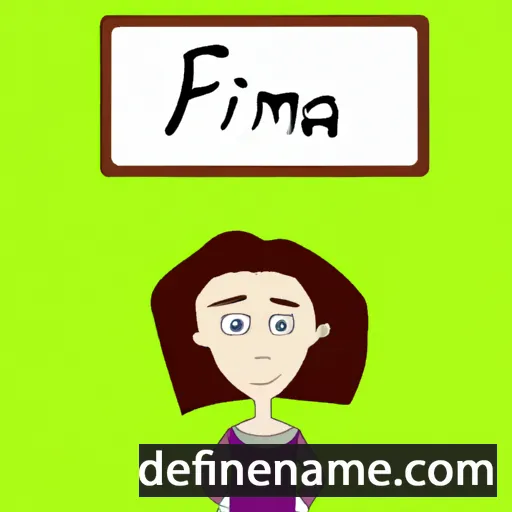 cartoon of the name Frima