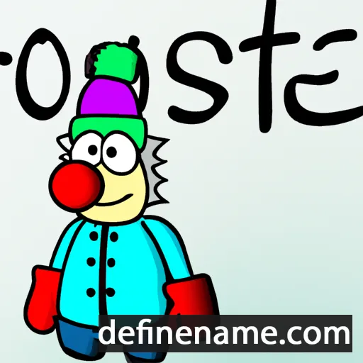 cartoon of the name Frøstein