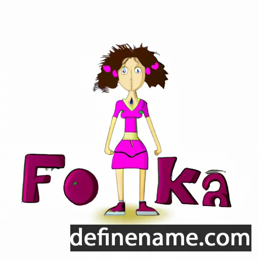 cartoon of the name Fronika