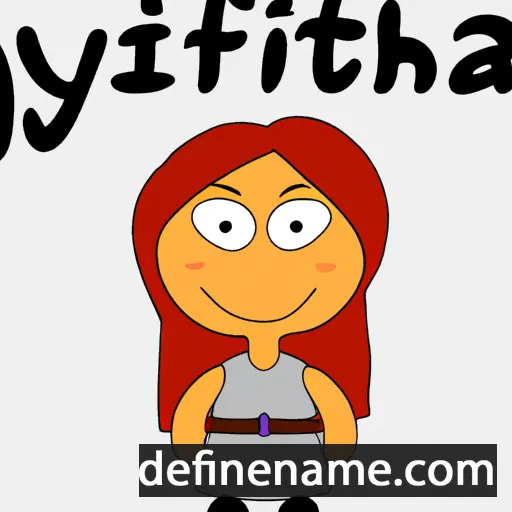 cartoon of the name Frytha