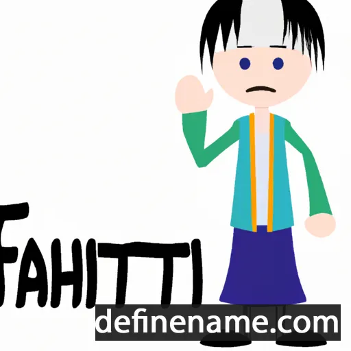 cartoon of the name Fujitaka