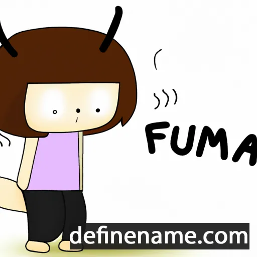 cartoon of the name Fumia