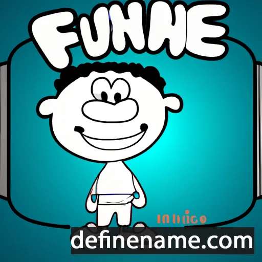 cartoon of the name Funmike