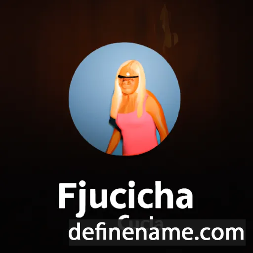 cartoon of the name Fuschia