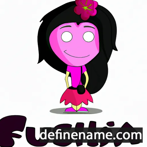 cartoon of the name Fushia