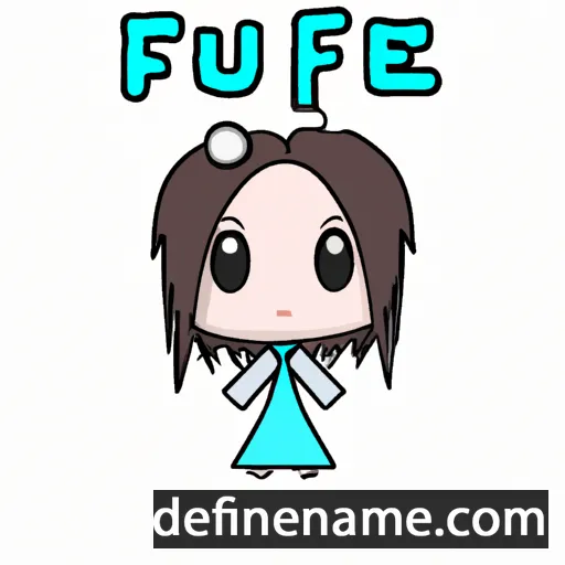 cartoon of the name Fuyue