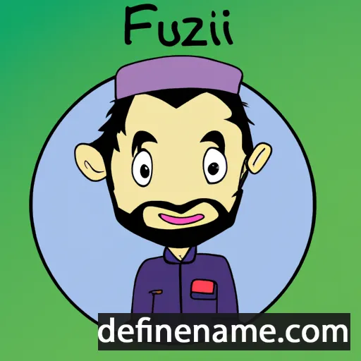 cartoon of the name Fuzail