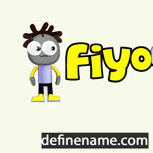 cartoon of the name Fynlo