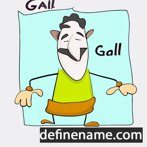 cartoon of the name G'alil