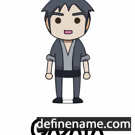 cartoon of the name Gakuya