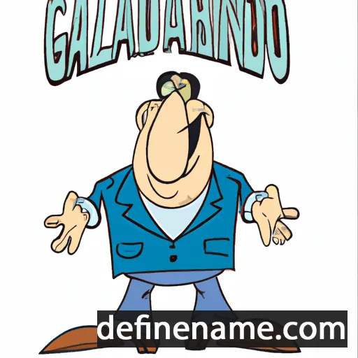 cartoon of the name Galdino