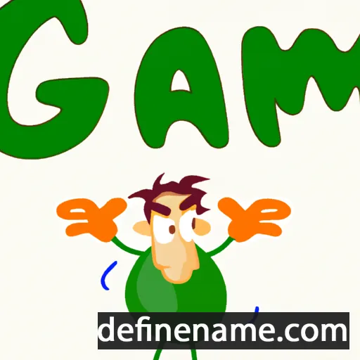 cartoon of the name Gam