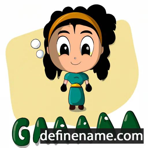 cartoon of the name Gana