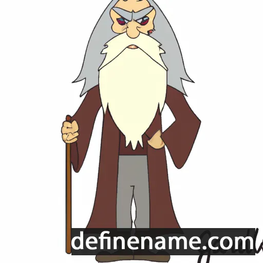 cartoon of the name Gandalfr