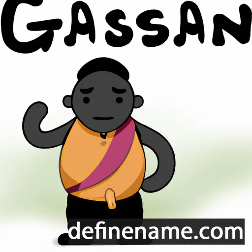 cartoon of the name Ganesan