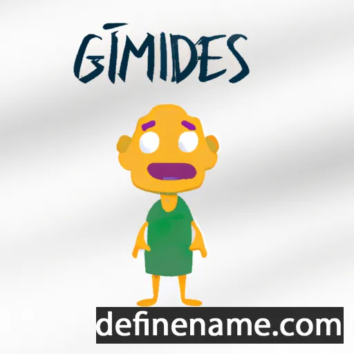 cartoon of the name Ganímedes