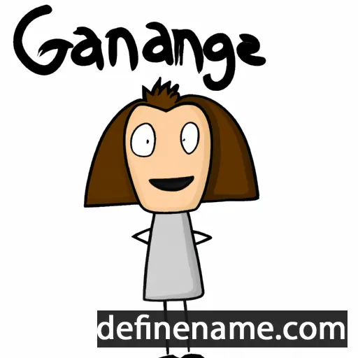 cartoon of the name Ganice